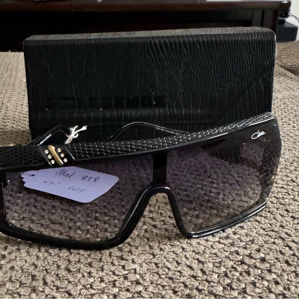Cazal Model 858 Leather Trimmed Sunglasses
